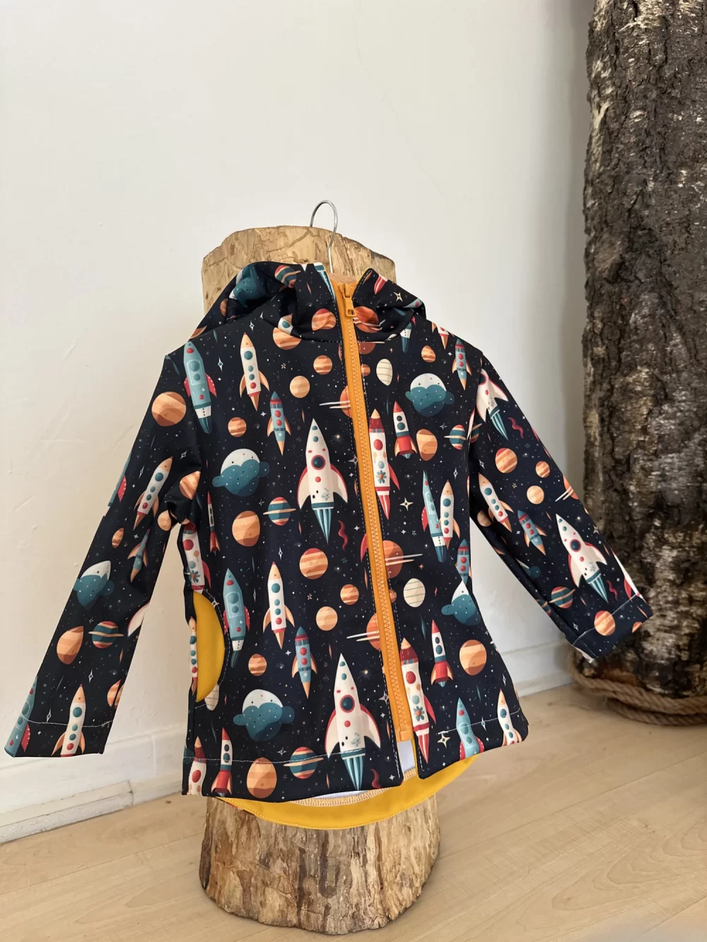 Giacca per bambini in softshell - Razzi spaziali