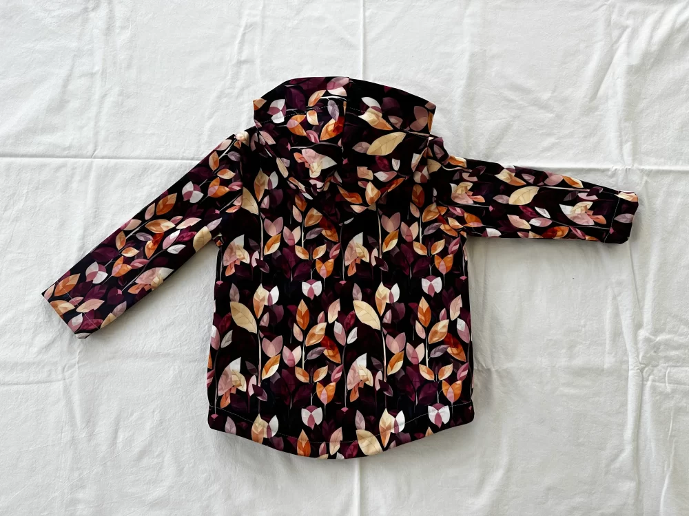 Giacca per bambini in softshell - Foglie Viola - immagine 6